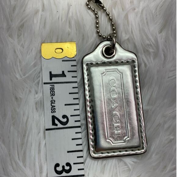 COACH Metallic Silver Replacement Hang Tag Bag - Picture 3 of 3